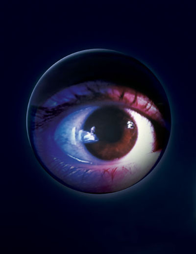 Tony Oursler: "Eye", 1996